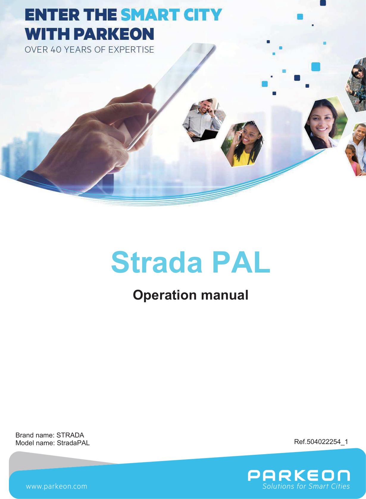 Page 1 of FLOWBIRD SDA-STRADAPAL Pay and display machine with RFID reader User Manual 504022254 1 MEX StradaPAL En
