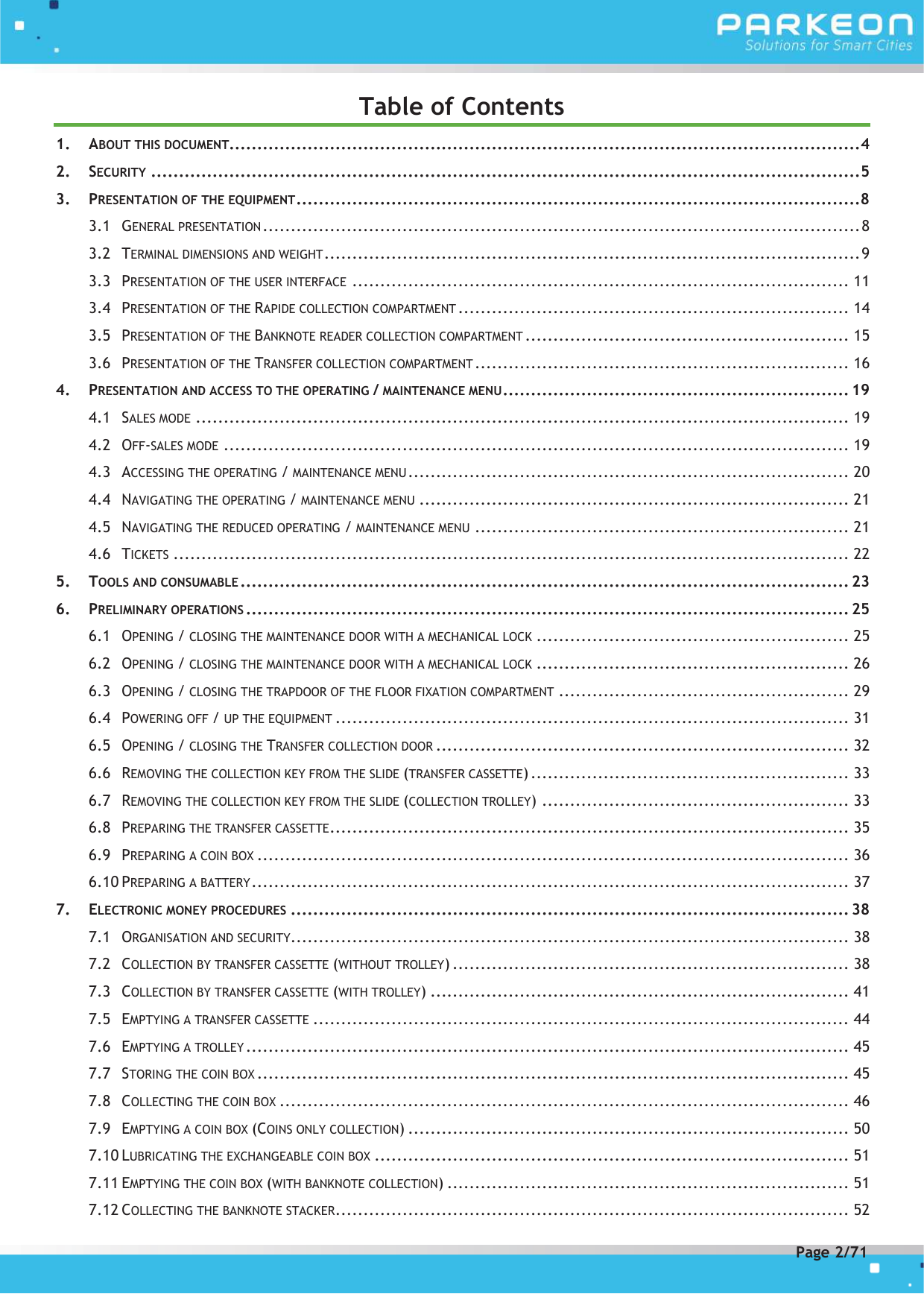 Page 2 of FLOWBIRD SDA-STRADAPAL Pay and display machine with RFID reader User Manual 504022254 1 MEX StradaPAL En