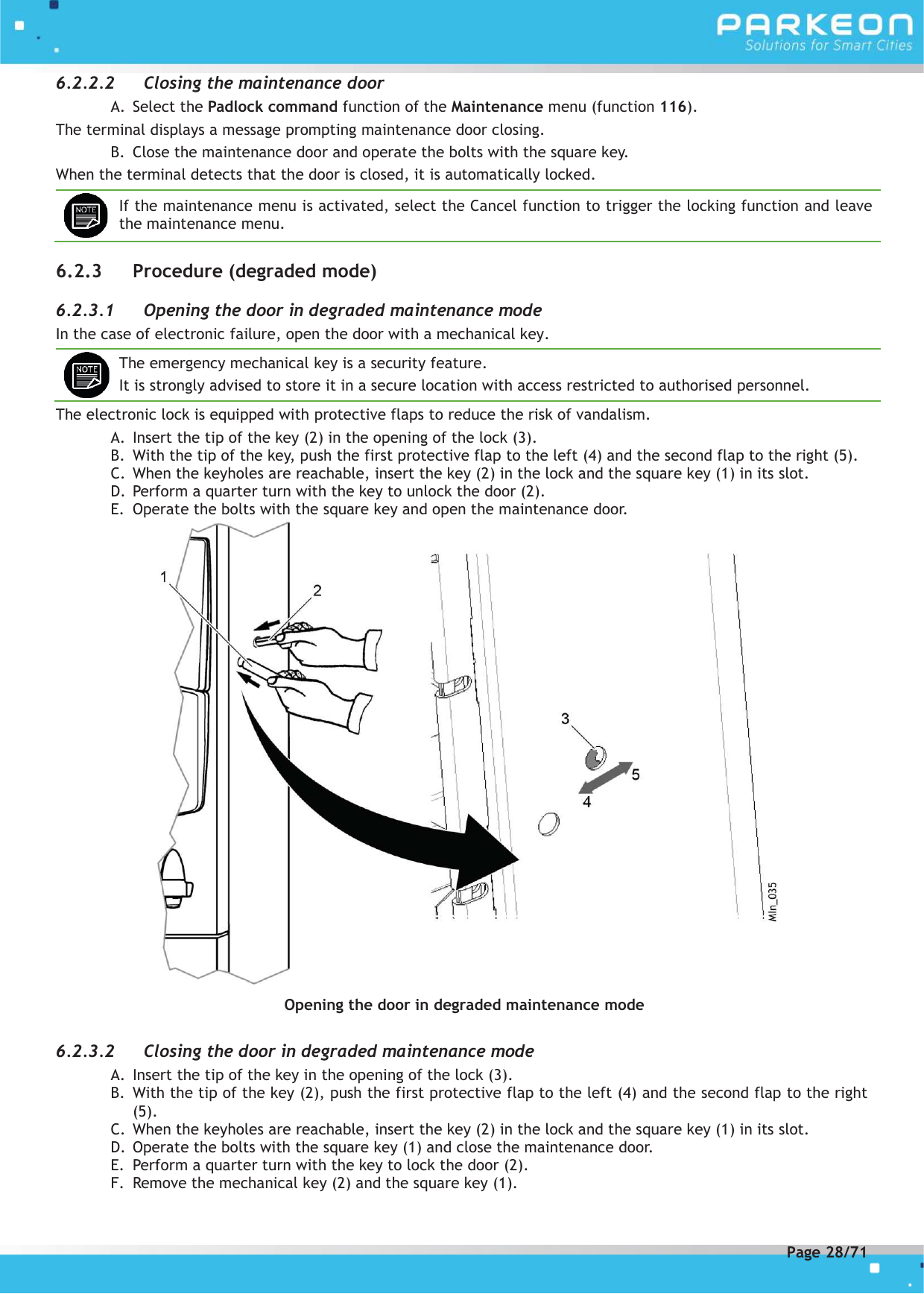 Page 28 of FLOWBIRD SDA-STRADAPAL Pay and display machine with RFID reader User Manual 504022254 1 MEX StradaPAL En