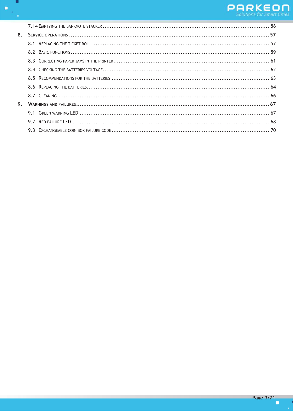 Page 3 of FLOWBIRD SDA-STRADAPAL Pay and display machine with RFID reader User Manual 504022254 1 MEX StradaPAL En