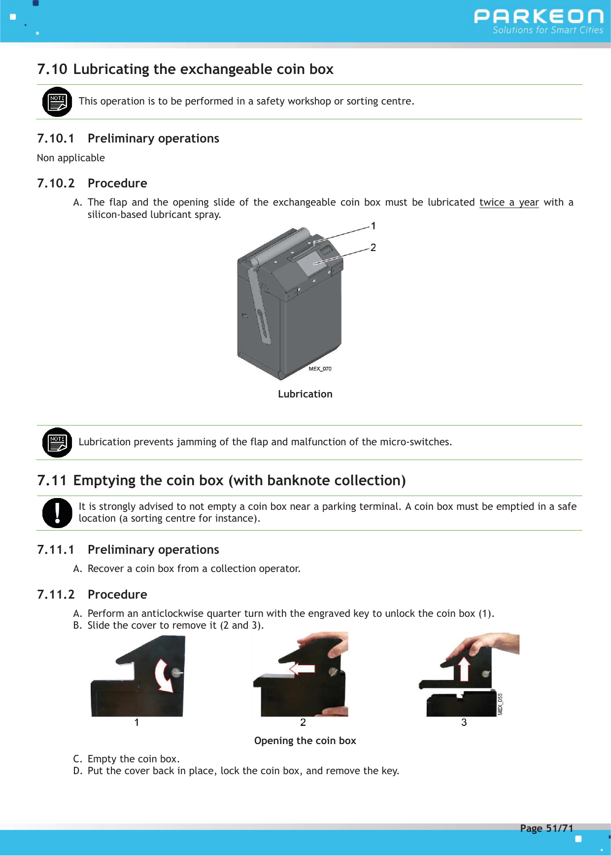 Page 51 of FLOWBIRD SDA-STRADAPAL Pay and display machine with RFID reader User Manual 504022254 1 MEX StradaPAL En