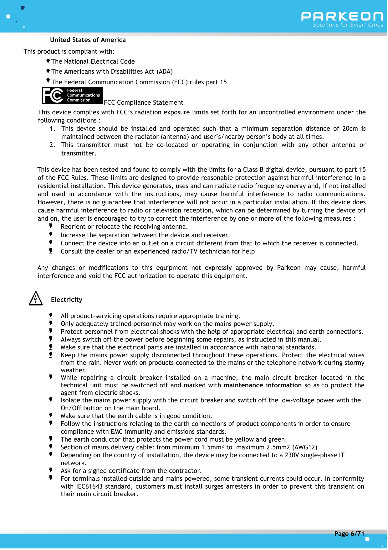 Page 6 of FLOWBIRD SDA-STRADAPAL Pay and display machine with RFID reader User Manual 504022254 1 MEX StradaPAL En