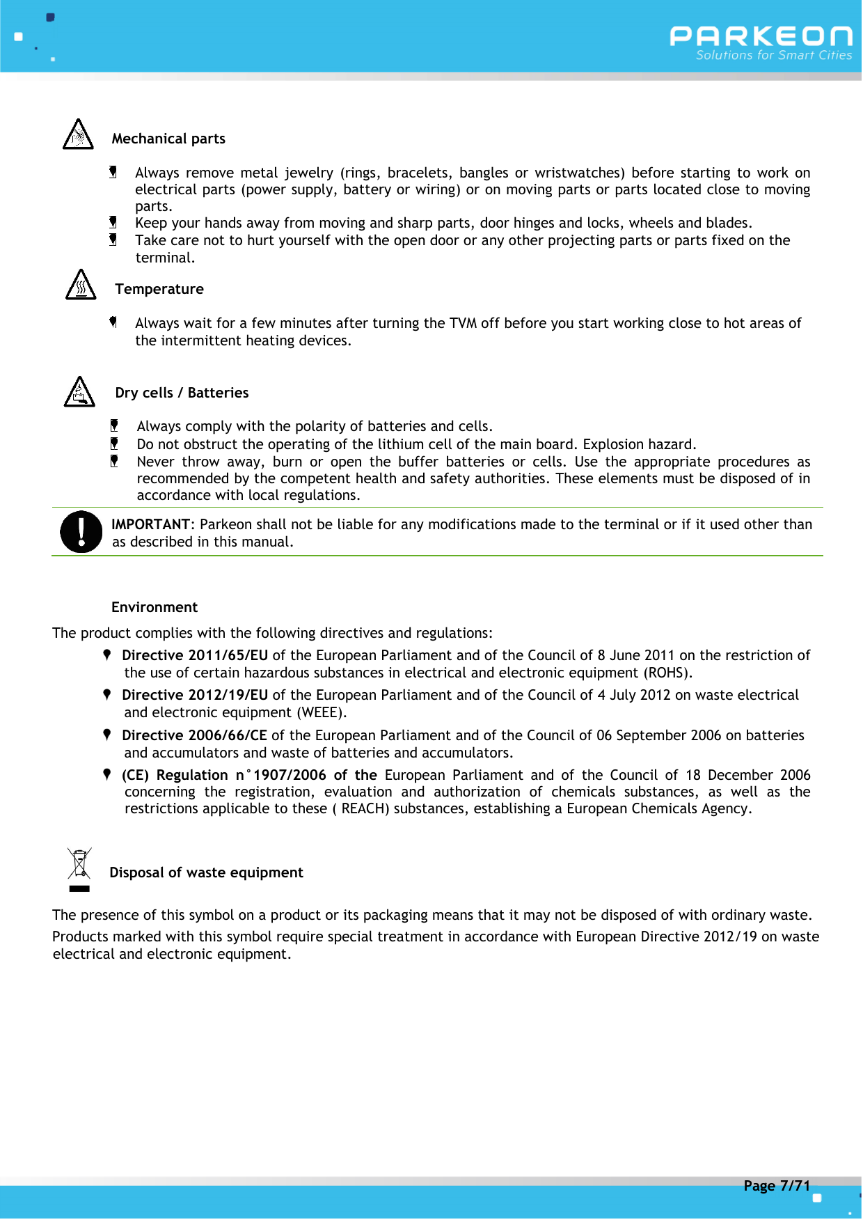 Page 7 of FLOWBIRD SDA-STRADAPAL Pay and display machine with RFID reader User Manual 504022254 1 MEX StradaPAL En