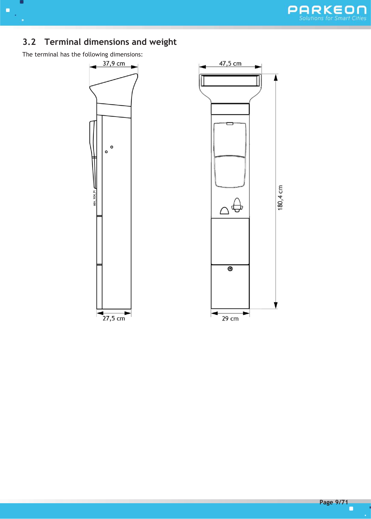 Page 9 of FLOWBIRD SDA-STRADAPAL Pay and display machine with RFID reader User Manual 504022254 1 MEX StradaPAL En