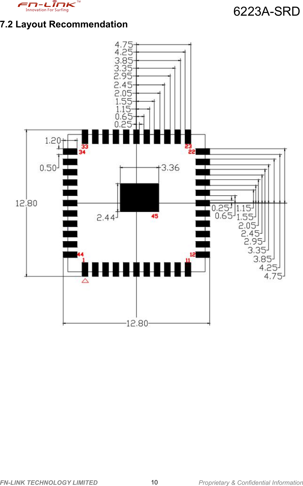 6223A-SRDFN-LINK TECHNOLOGY LIMITED 10 Proprietary &amp; Confidential Information7.2 Layout Recommendation