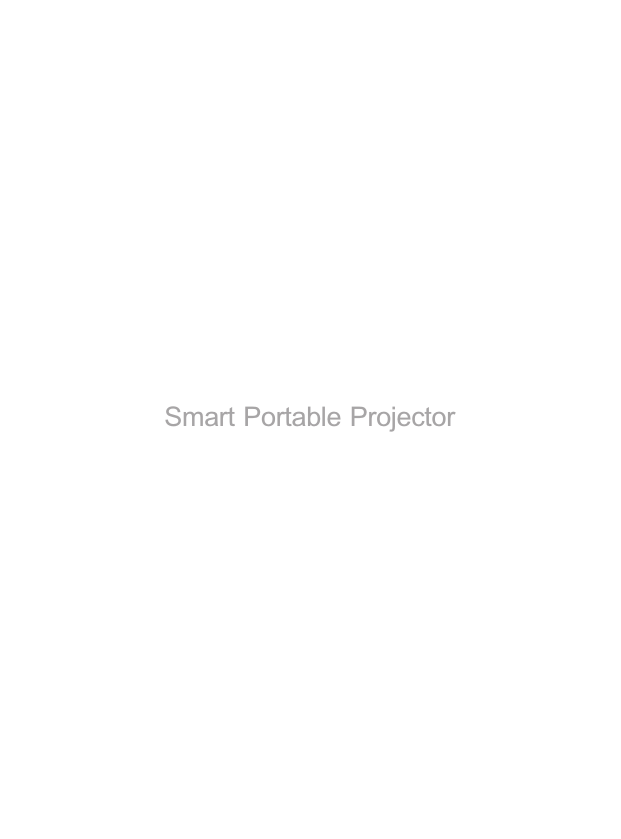 Smart Portable Projector