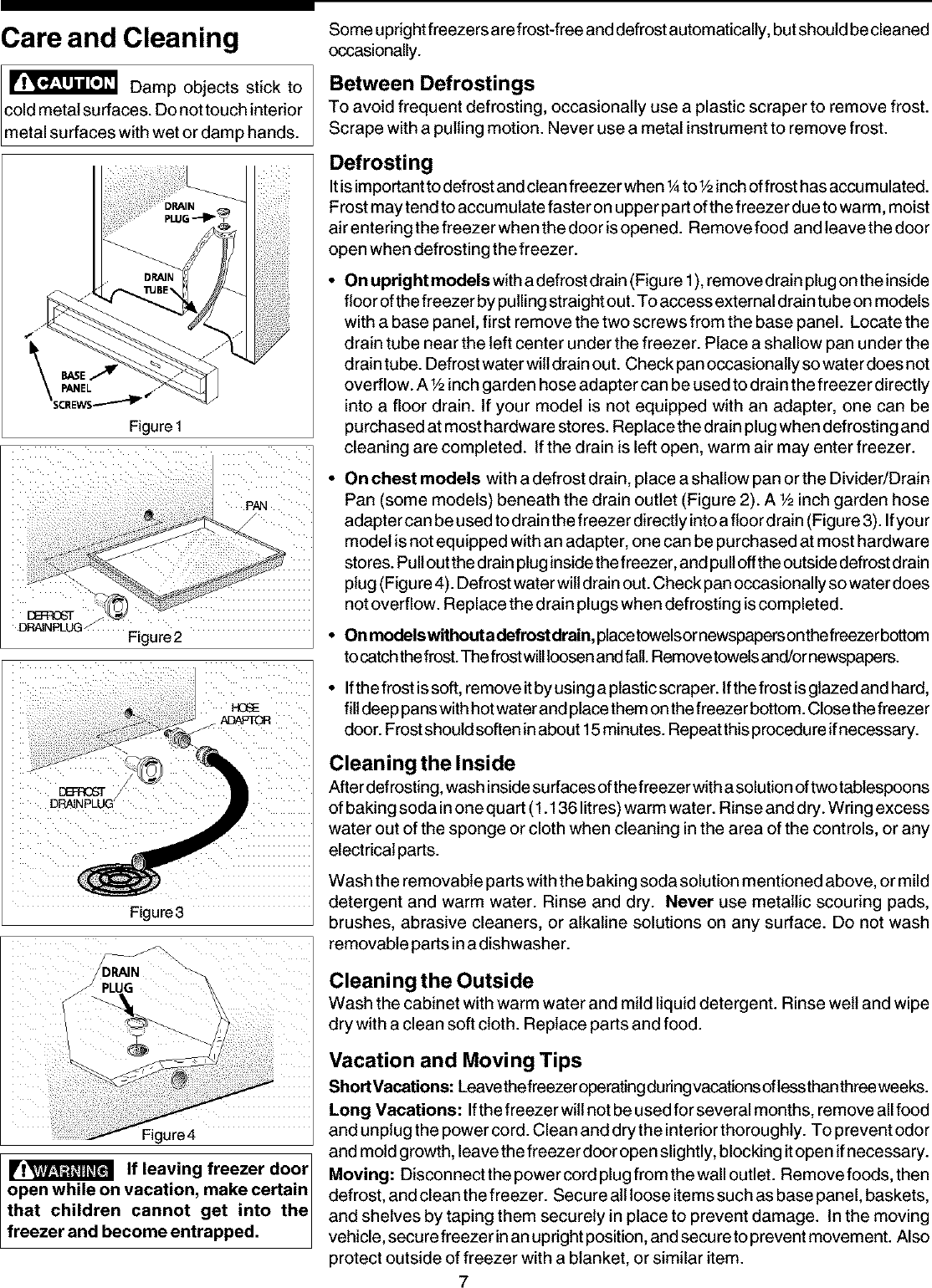 Page 7 of 12 - FRIGIDAIRE  Upright Freezer Manual L0402274