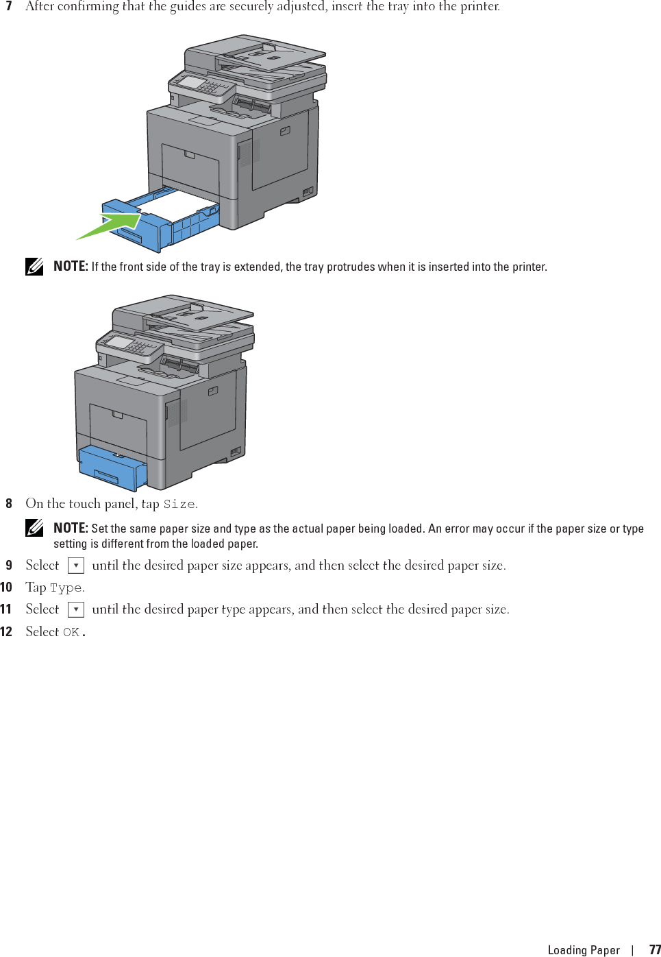 78 Loading Paper