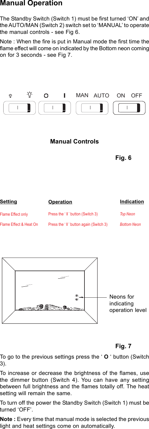 Page 3 of 8 - Faber SP4 Dimplex Xpressions SP1 Wall Fire Instructions - Issue 0 User Manual To The 246f3f36-cbb6-45ae-9a0f-51b736e5d642