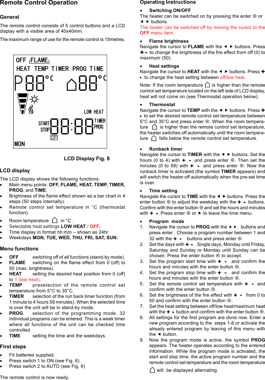 Page 4 of 8 - Faber SP4 Dimplex Xpressions SP1 Wall Fire Instructions - Issue 0 User Manual To The 246f3f36-cbb6-45ae-9a0f-51b736e5d642