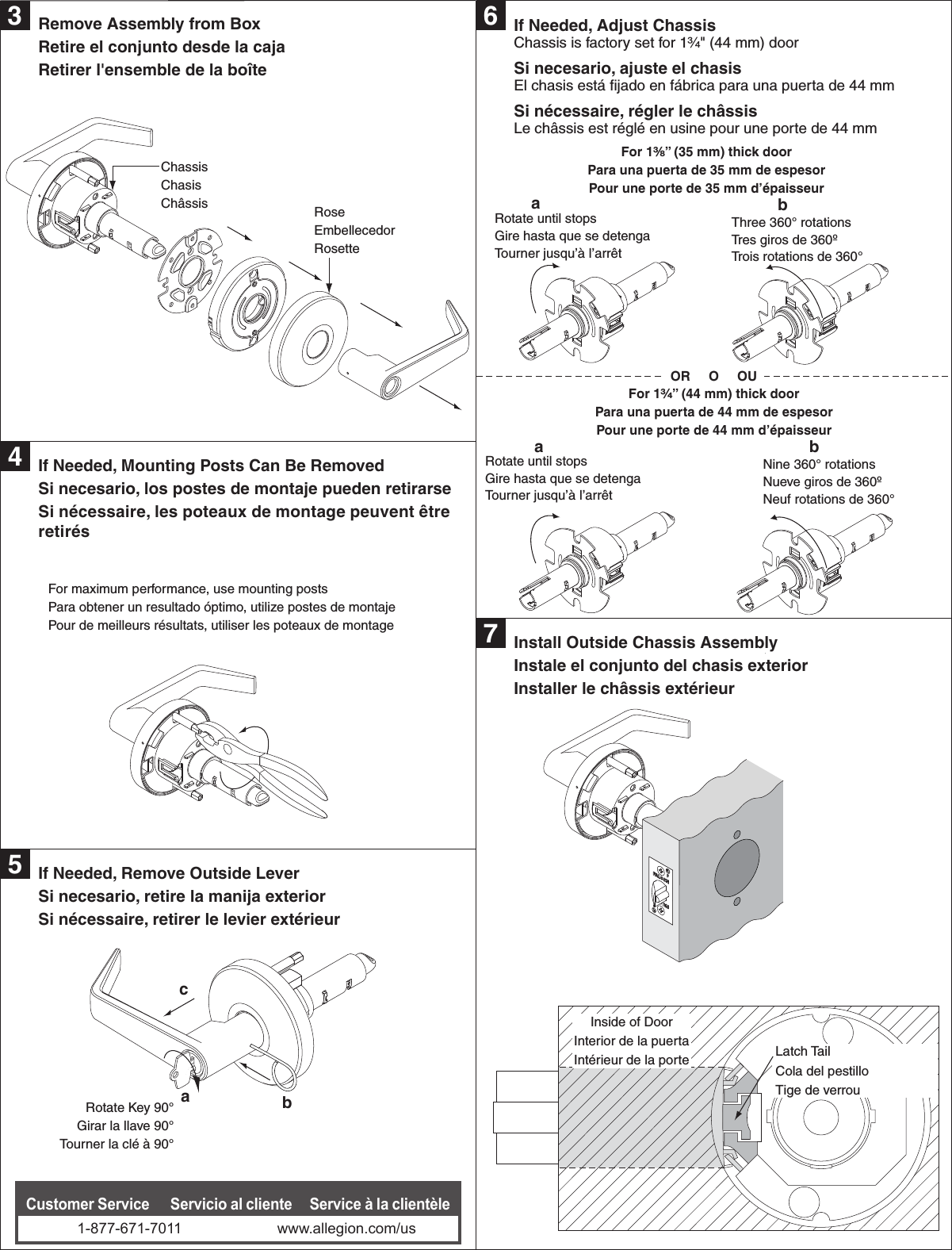 Page 2 of 5 - Falcon  W-Series Installation Instructions - Lever 108467