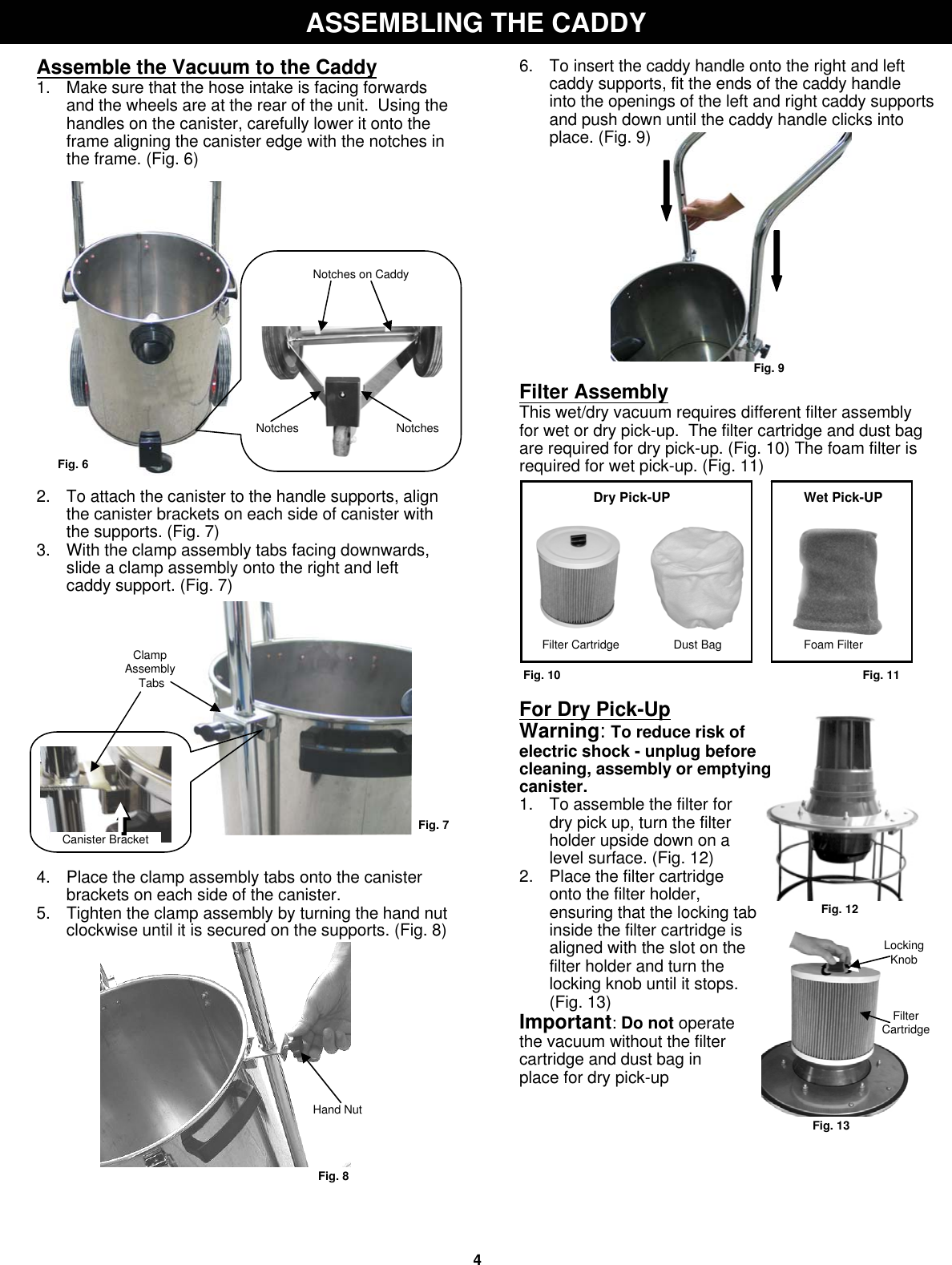 Page 6 of 11 - Fantom-Vacuum Fantom-Vacuum-Cw233H-Users-Manual-  1 Fantom-vacuum-cw233h-users-manual