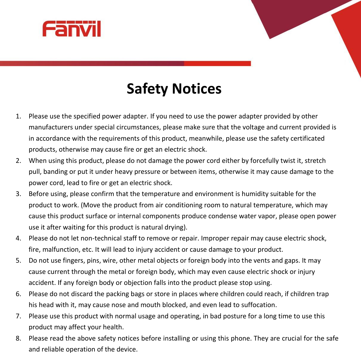 Page 3 of Fanvil Technology I31S SIP DoorPhone User Manual 15 i31S UserMan i31S