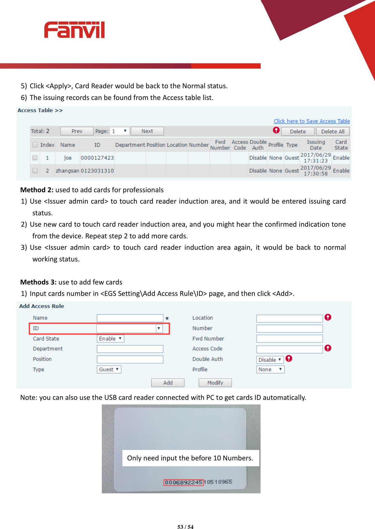 Page 53 of Fanvil Technology I31S SIP DoorPhone User Manual 15 i31S UserMan i31S