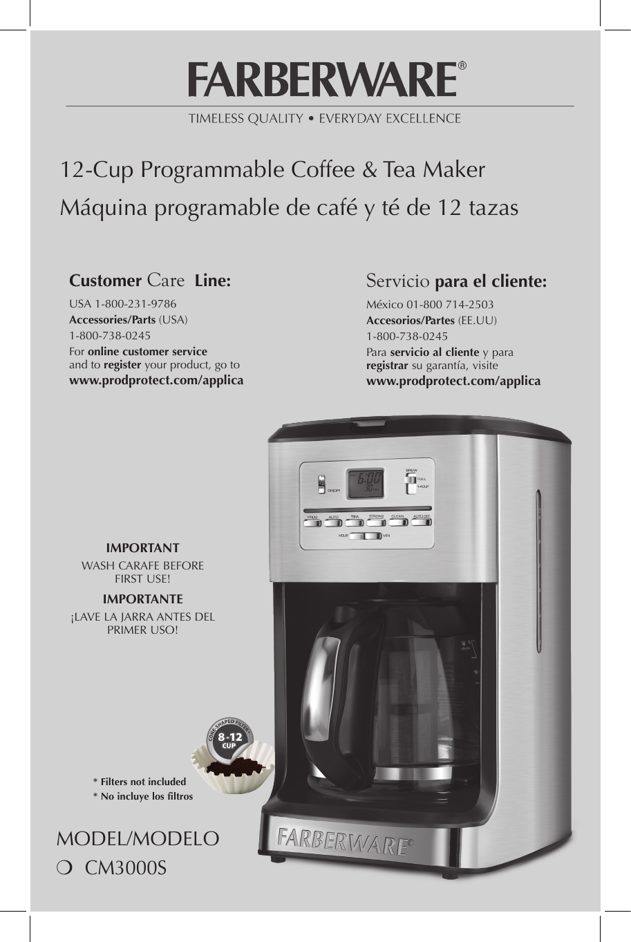 Farberware Cm3000S Use And Care Manual
