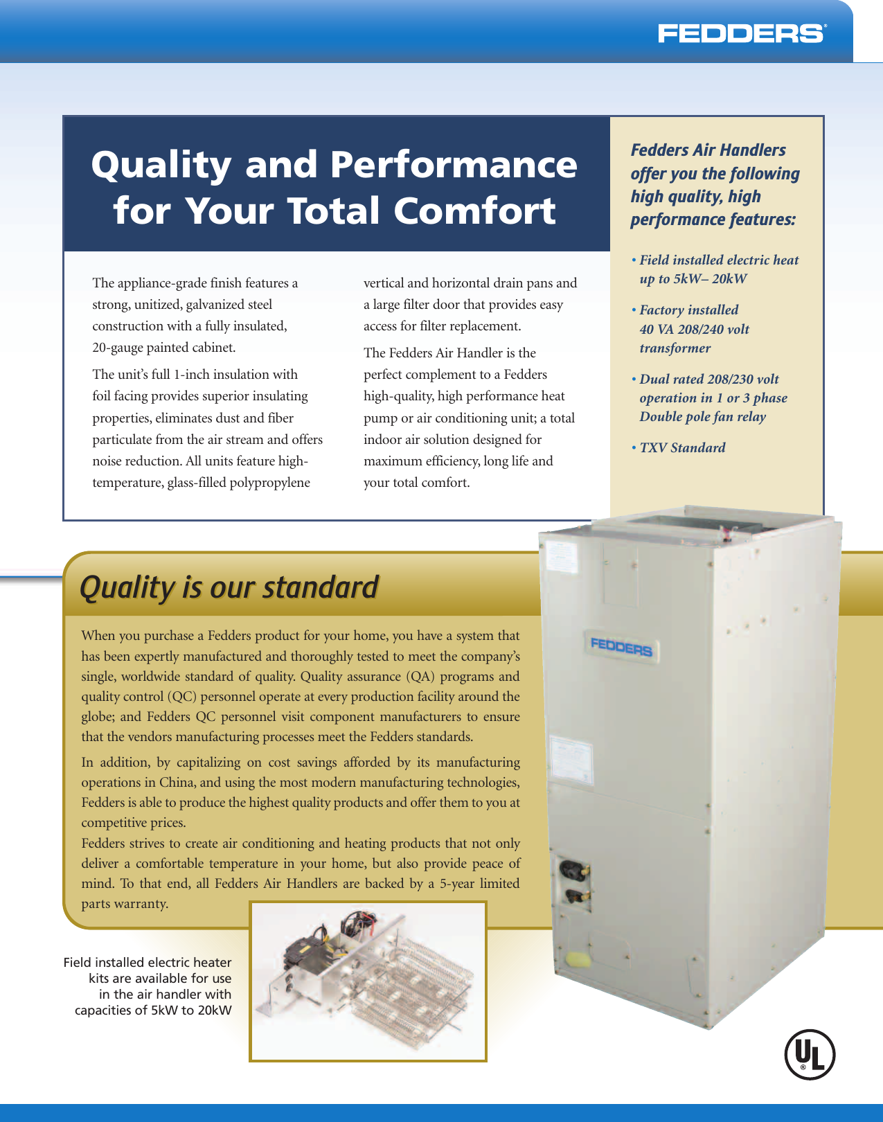 Page 3 of 4 - Fedders Fedders-Air-Handler-Users-Manual-  Fedders-air-handler-users-manual