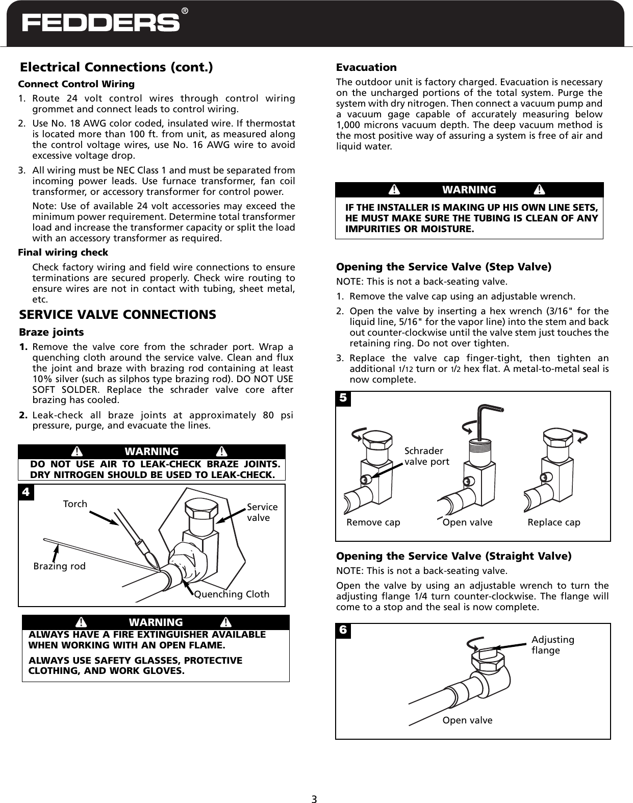 Page 4 of 8 - Fedders Fedders-Split-System-Air-Conditioner-Users-Manual-  Fedders-split-system-air-conditioner-users-manual