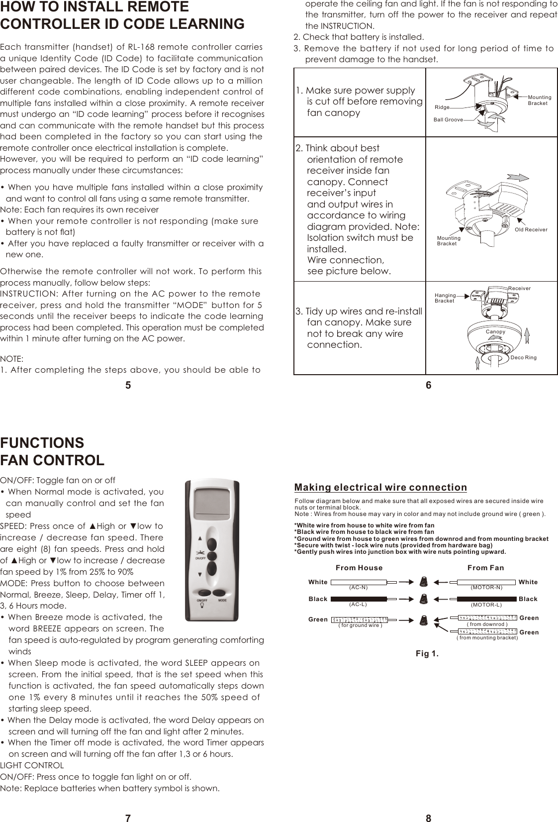 Page 2 of Fego Precision Co TP38 Transmiter User Manual RL168                    