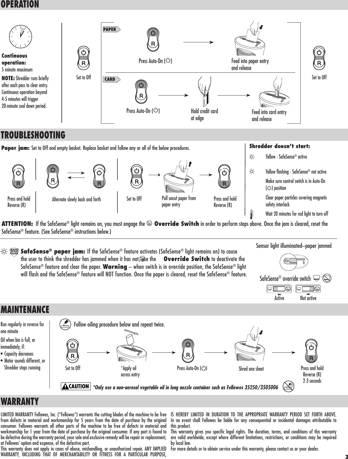 Page 4 of 4 - Fellowes Fellowes-11-Sheet-Ds-1-Deskside-Shredder-3011001-Users-Manual-  Fellowes-11-sheet-ds-1-deskside-shredder-3011001-users-manual