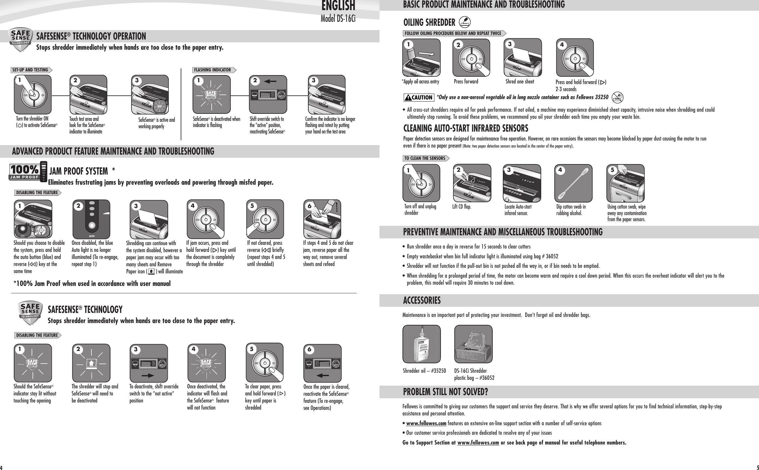 Page 5 of 5 - Fellowes Fellowes-Ds-16Ci-Users-Manual- DS-16Ci_403484_ENG_WEB_090208  Fellowes-ds-16ci-users-manual