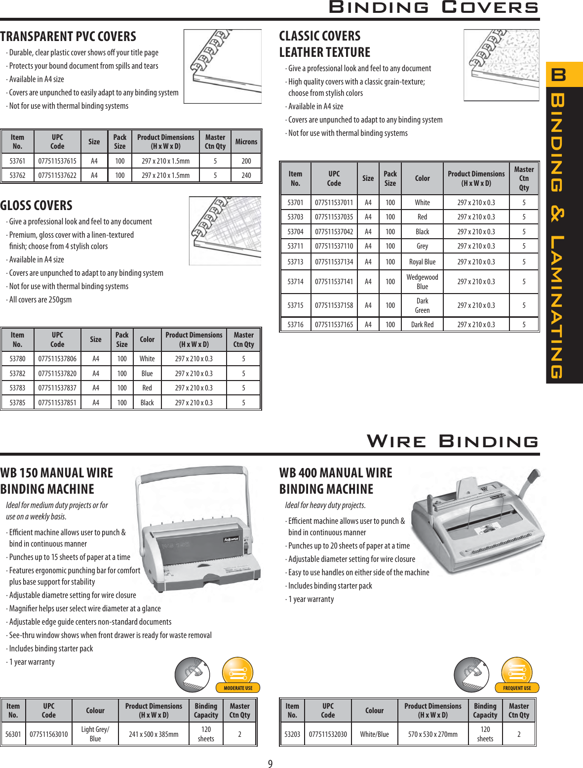 Page 5 of 6 - Fellowes Fellowes-Pb150-Users-Manual- 31095_B&L_B  Fellowes-pb150-users-manual