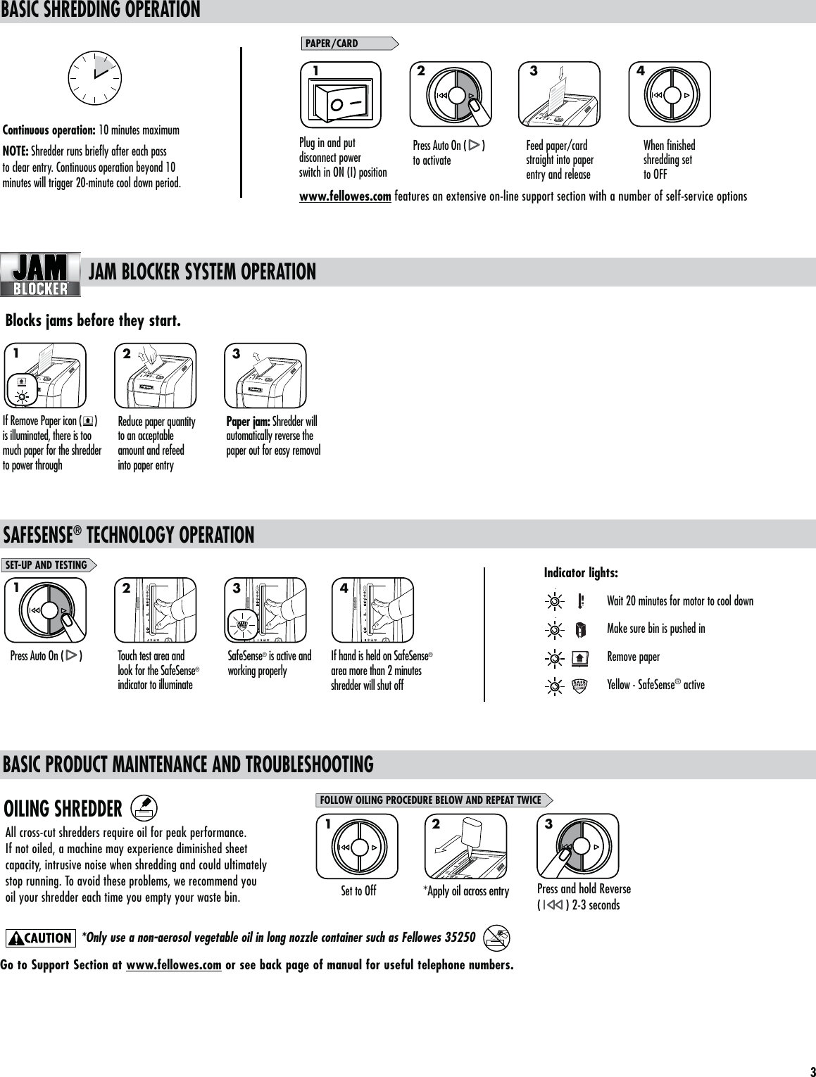 Page 5 of 8 - Fellowes Fellowes-Powershred-69Cb-Cross-Cut-Shredder-Users-Manual- 69Cb_406064_3L_022511  Fellowes-powershred-69cb-cross-cut-shredder-users-manual