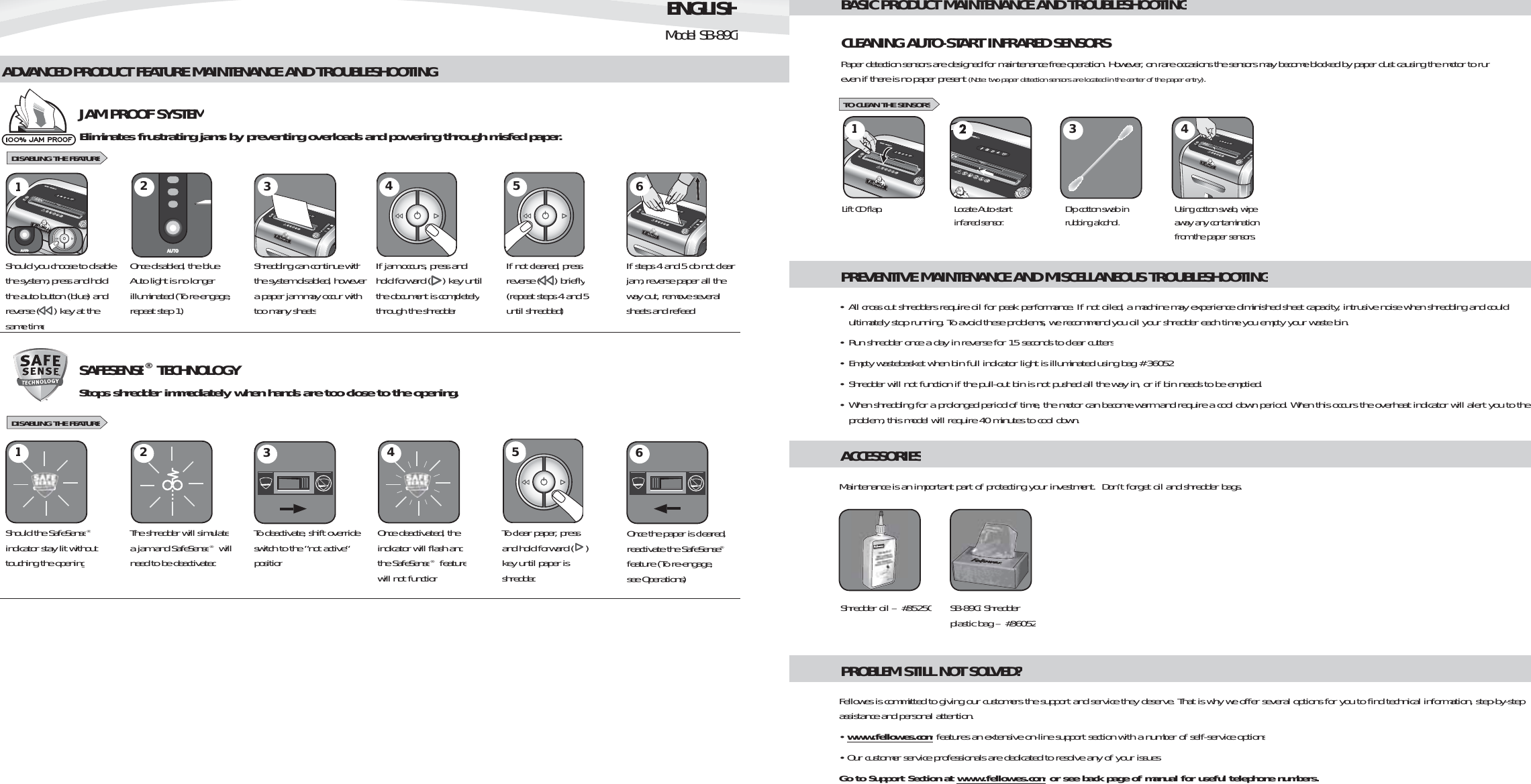 Page 5 of 5 - Fellowes Fellowes-Sb-89Ci-Users-Manual-  Fellowes-sb-89ci-users-manual