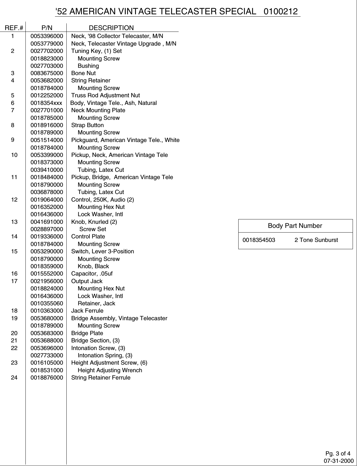 Page 3 of 4 - Fender C  010-0212A SISD
