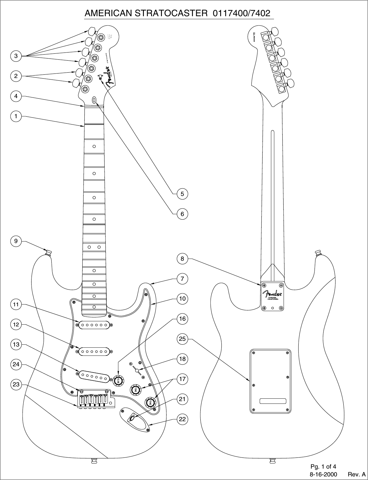 Page 1 of 4 - Fender  011-7400 02A SISD