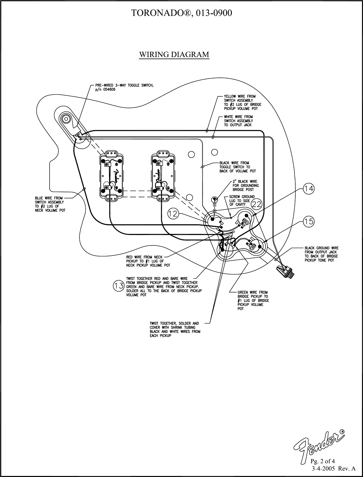 Wiring Diagram Fender Toronado | schematic and wiring diagram