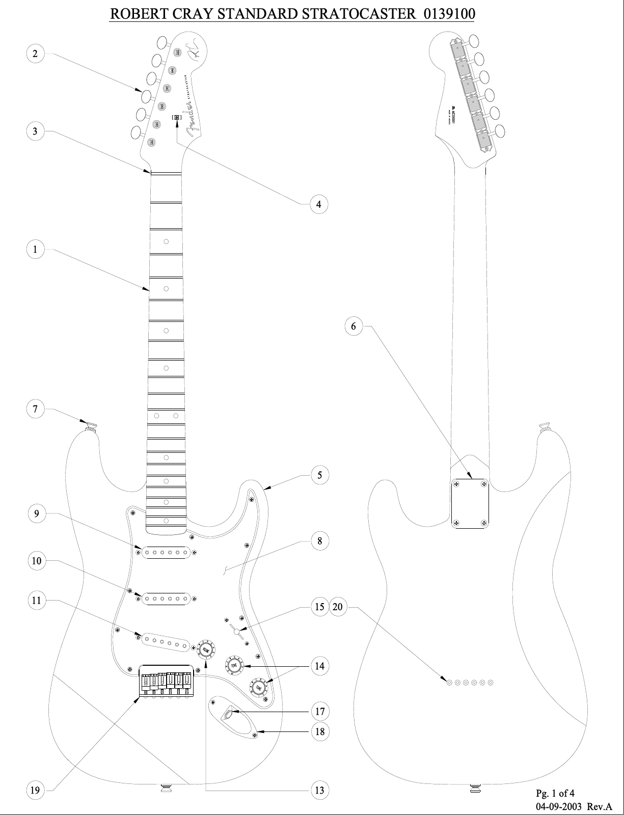 Page 1 of 4 - Fender E  013-1900A SISD