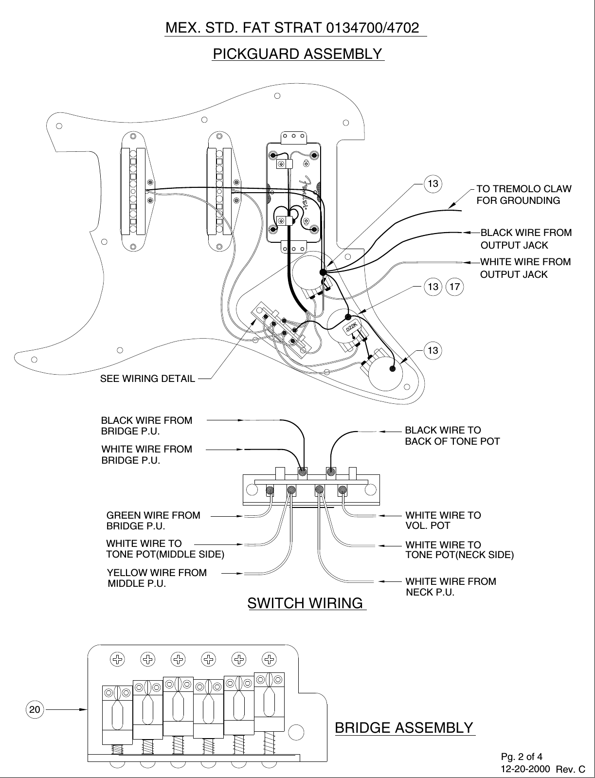 Page 2 of 4 - Fender  013-4700 02C SISD