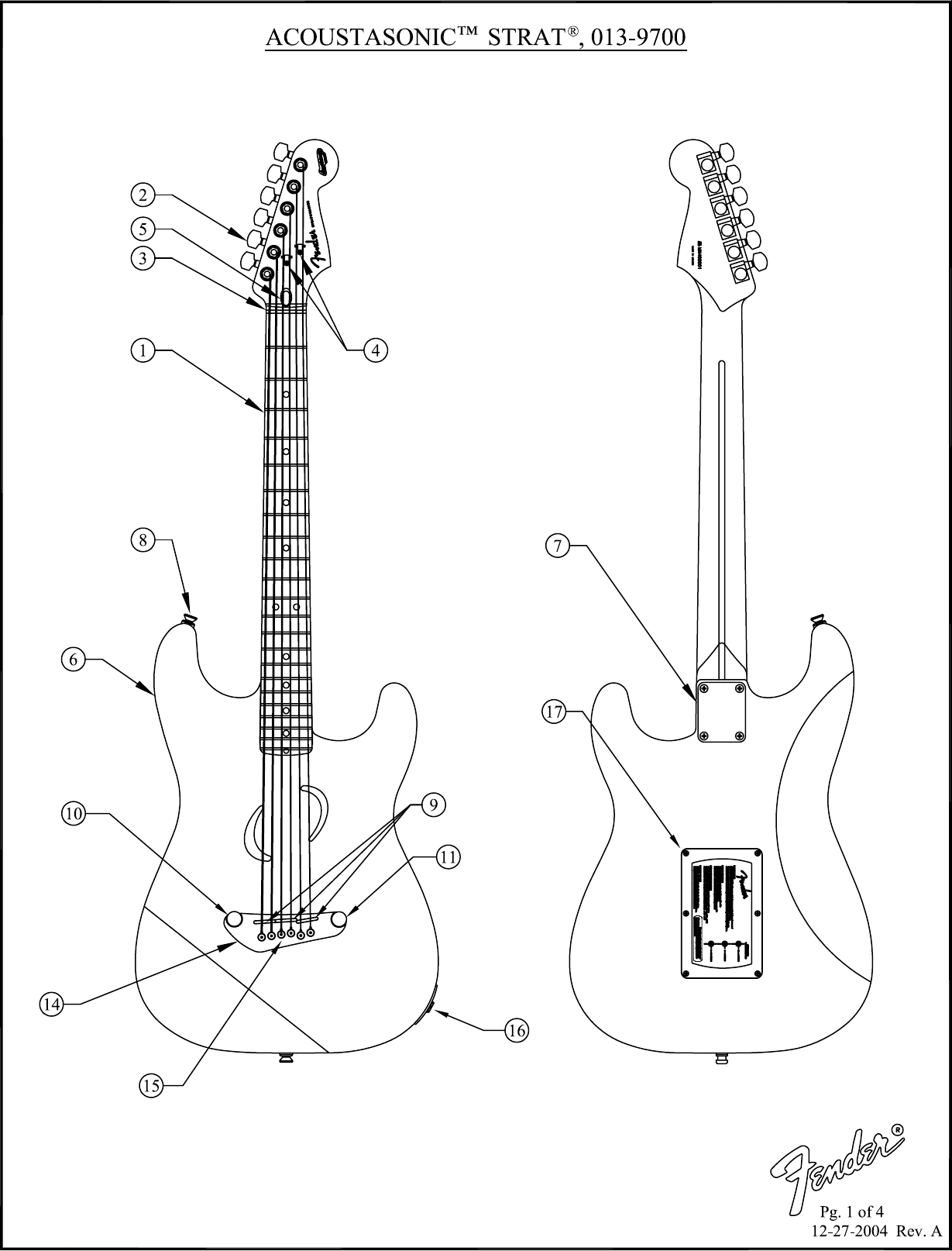 Page 1 of 4 - Fender _SD 013-9700 Acoustasonic Strat - Rev A 013-9700A SISD