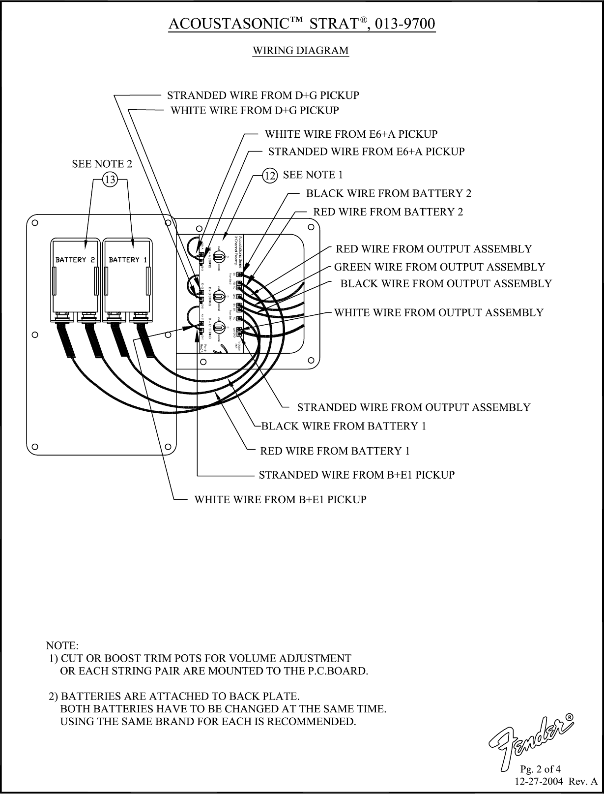 Page 2 of 4 - Fender _SD 013-9700 Acoustasonic Strat - Rev A 013-9700A SISD