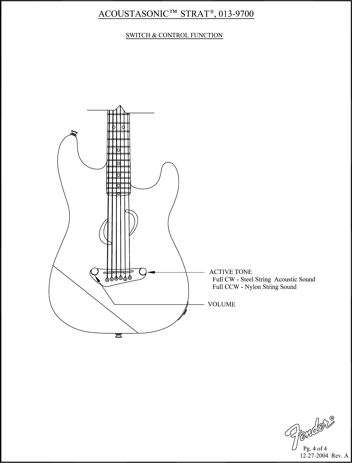 Page 4 of 4 - Fender _SD 013-9700 Acoustasonic Strat - Rev A 013-9700A SISD