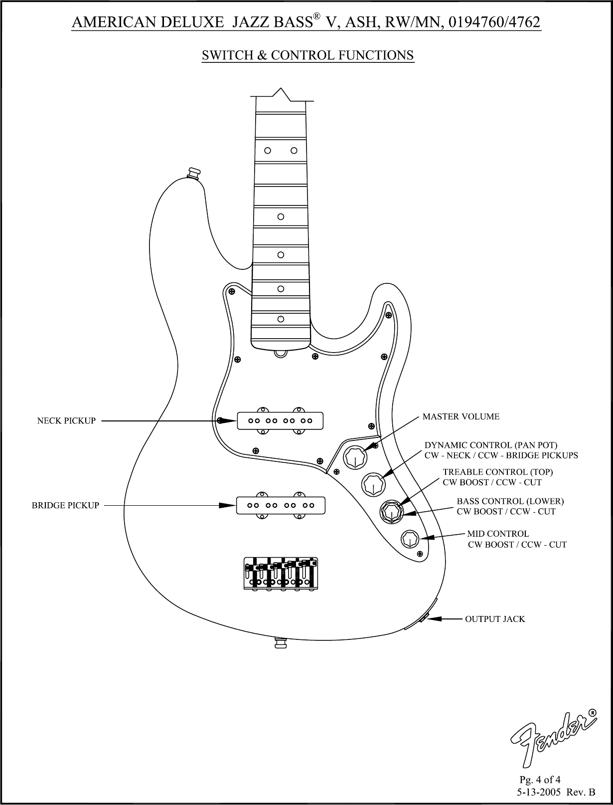 Page 4 of 4 - Fender SD 019-4760 & 019-4762 J-Bass V Ash RW-MN - Rev B  62A SISD