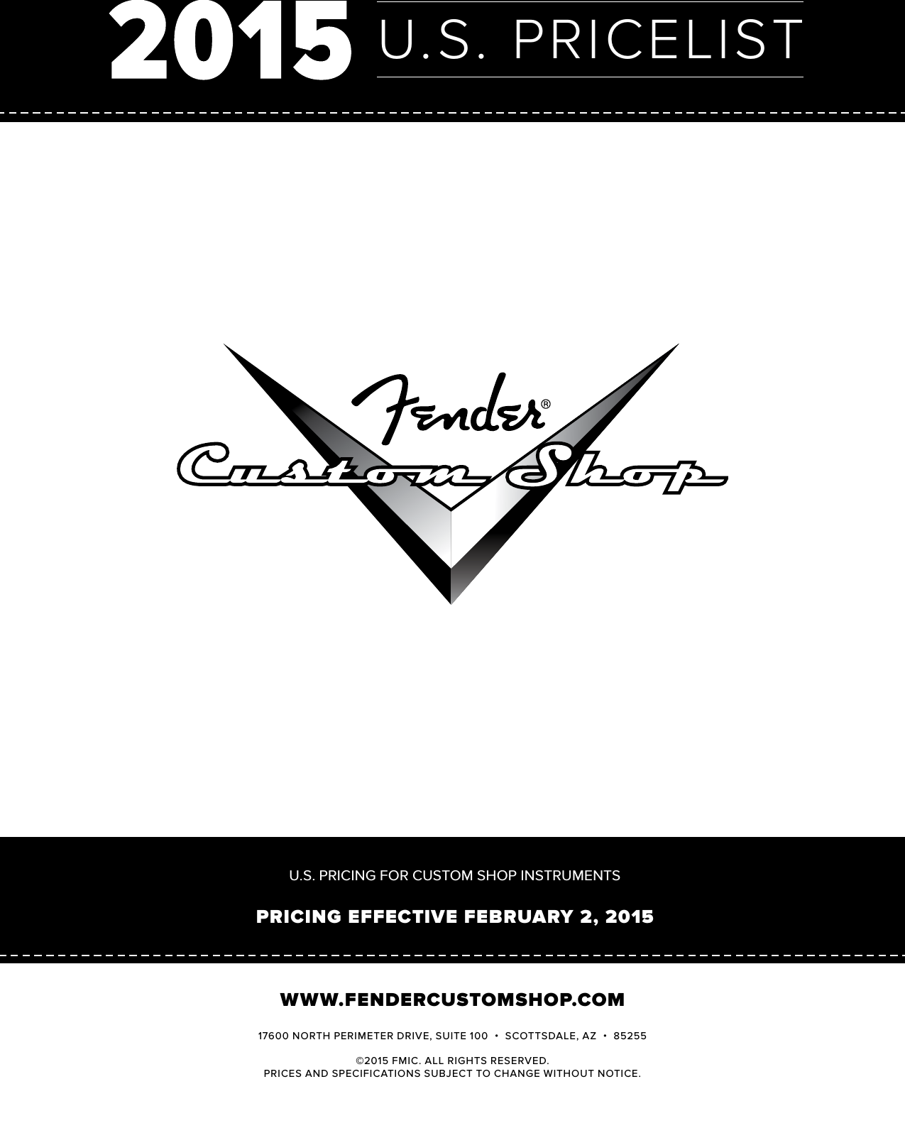 Page 1 of 6 - Fender  2015-Fender-Custom-Shop-BW-Consumer-Price-List