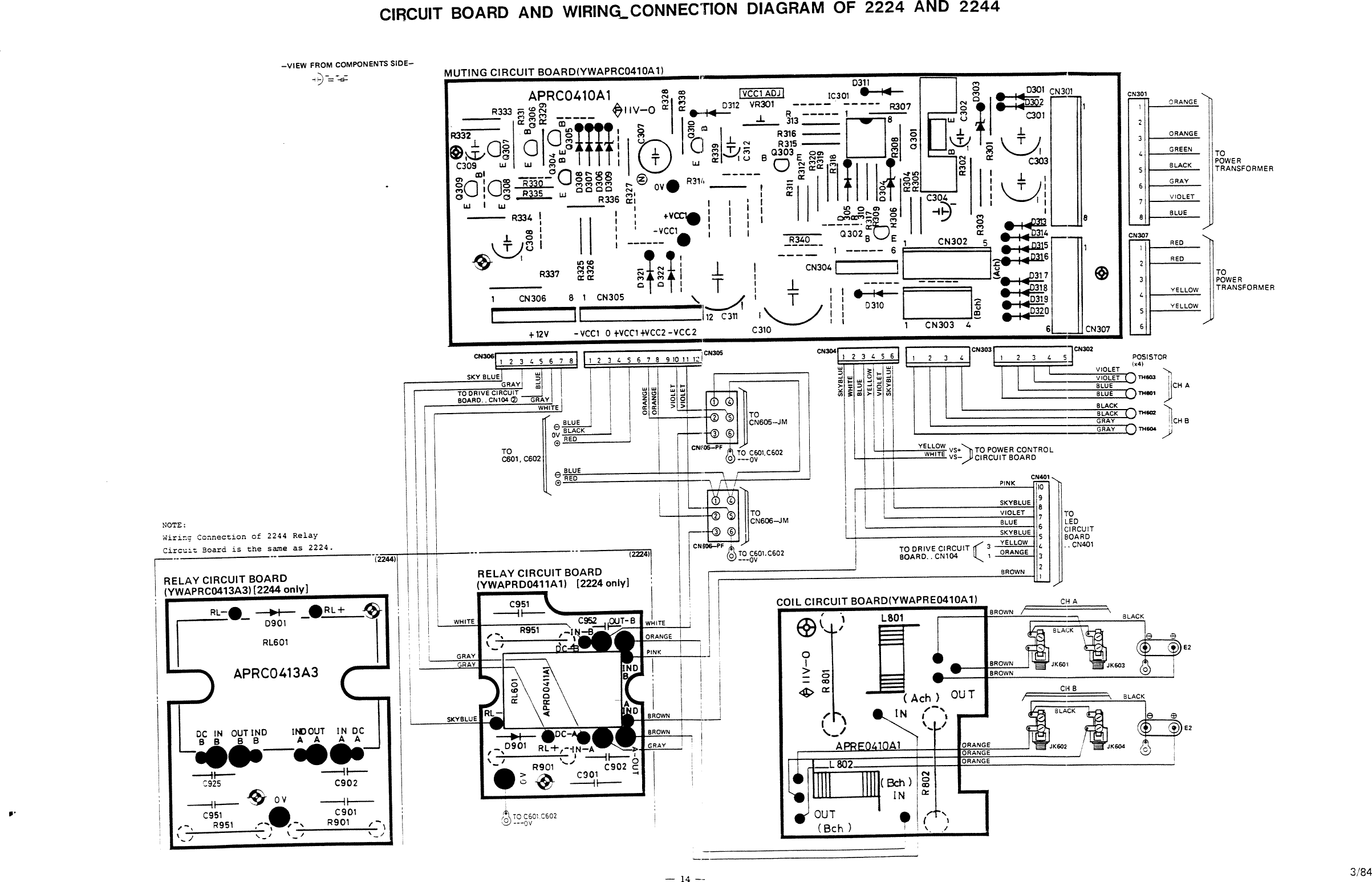 Page 2 of 5 - Fender  2244 And 2444 Schematics