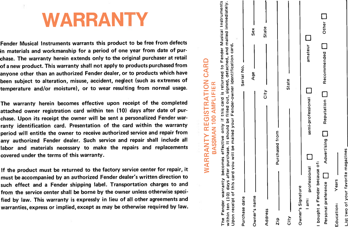 Page 11 of 12 - Fender  300 PS (1976) Rev A 1976