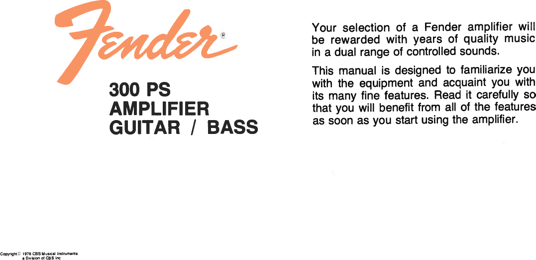 Page 2 of 12 - Fender  300 PS (1976) Rev A 1976