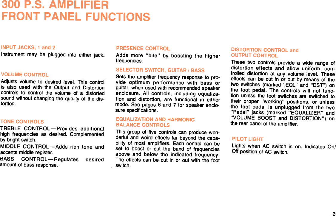 Page 5 of 12 - Fender  300 PS (1976) Rev A 1976