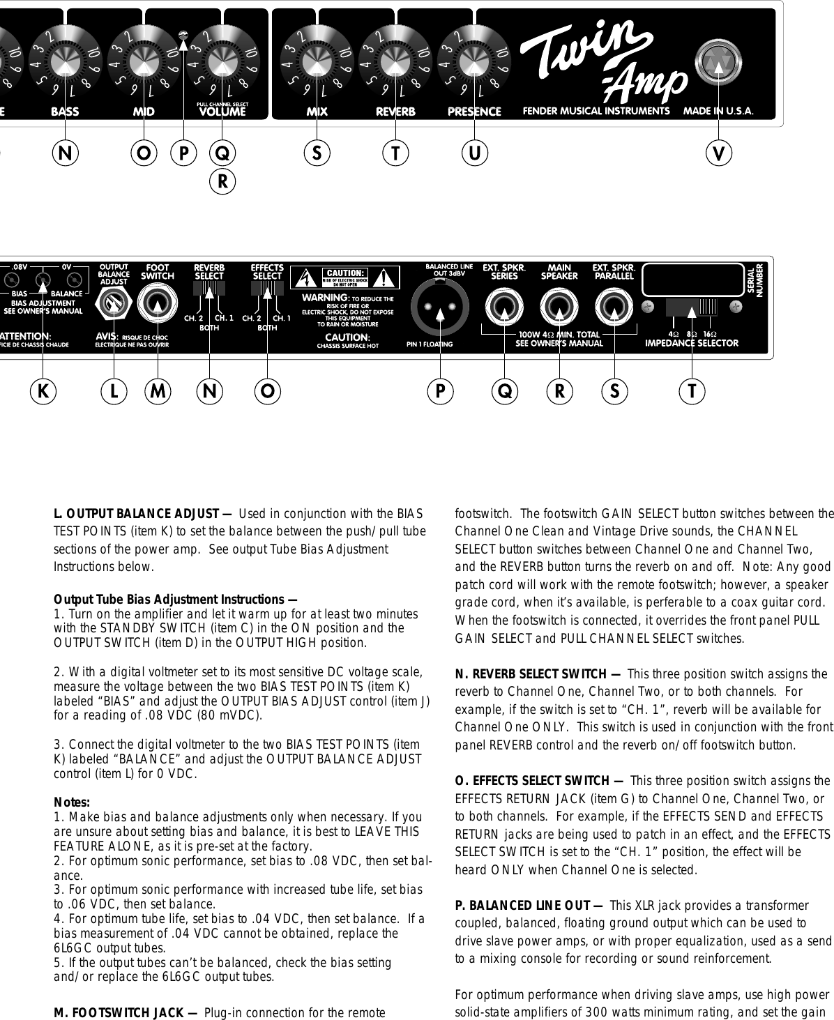 Page 5 of 8 - Fender  94_Twin_Amp_manual 94 Twin Amp Manual