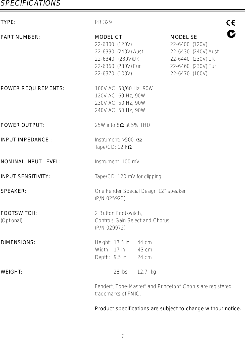 Page 4 of 8 - Fender  Automatic Series Manual