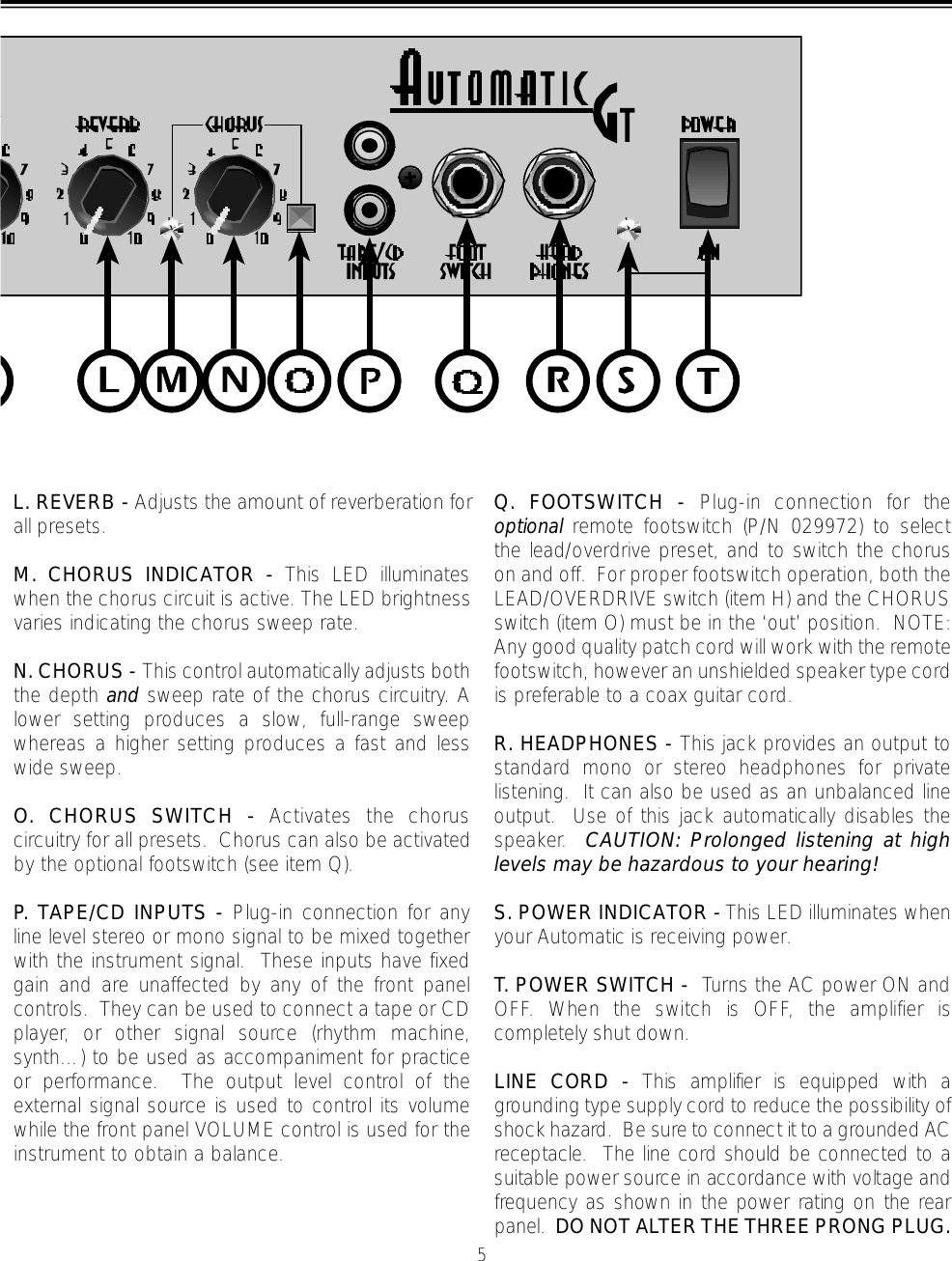 Page 8 of 8 - Fender  Automatic Series Manual
