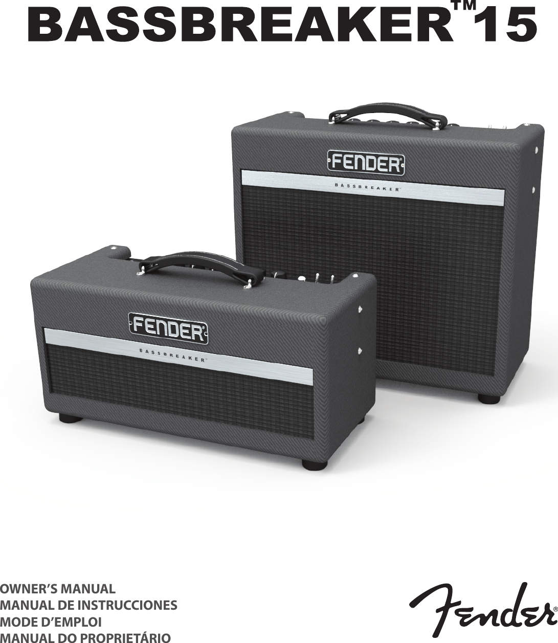 Page 1 of 12 - Fender  Bassbreaker 15 Owner's Manual