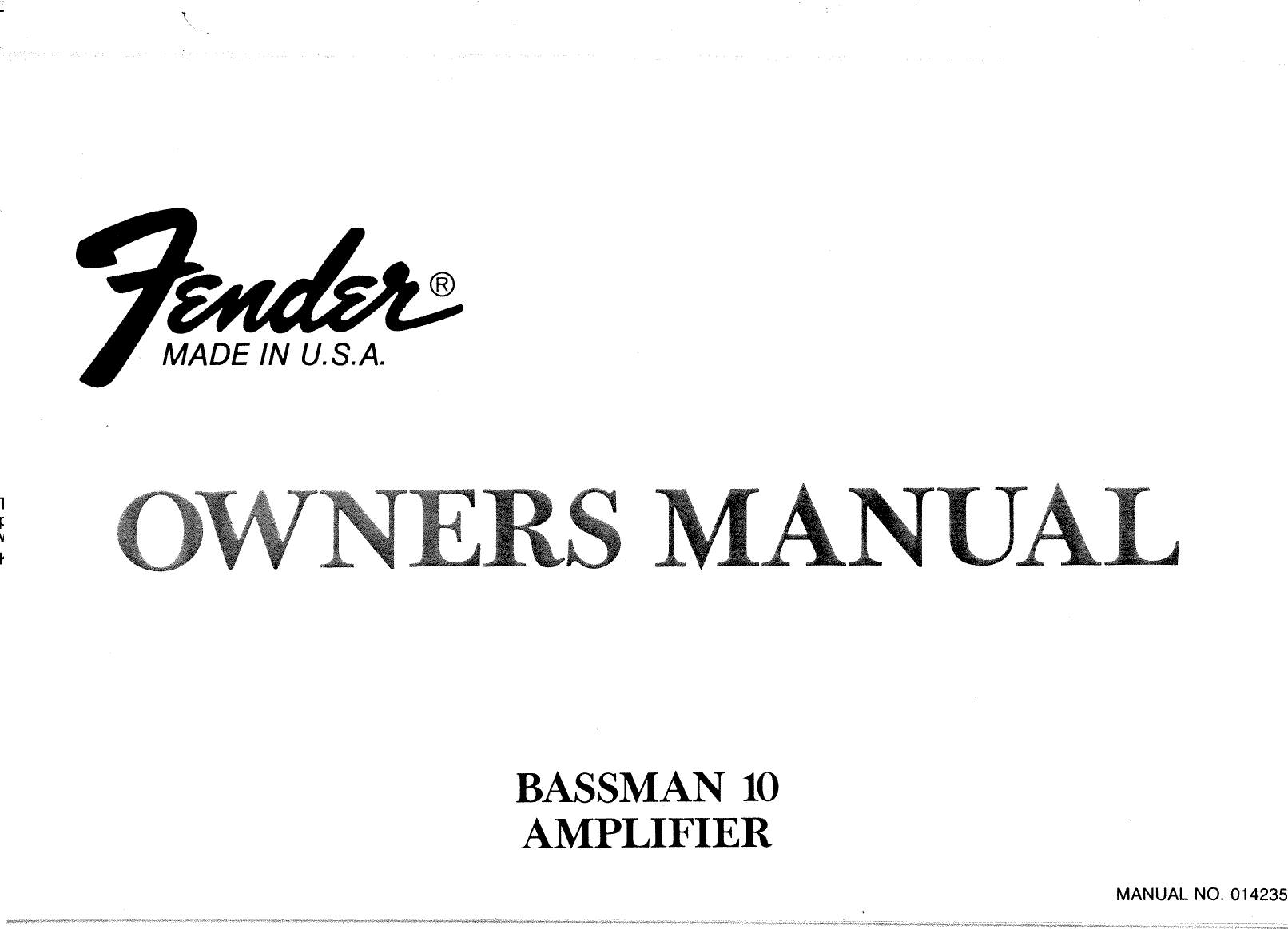 Page 1 of 8 - Fender  Bassman 10 1978