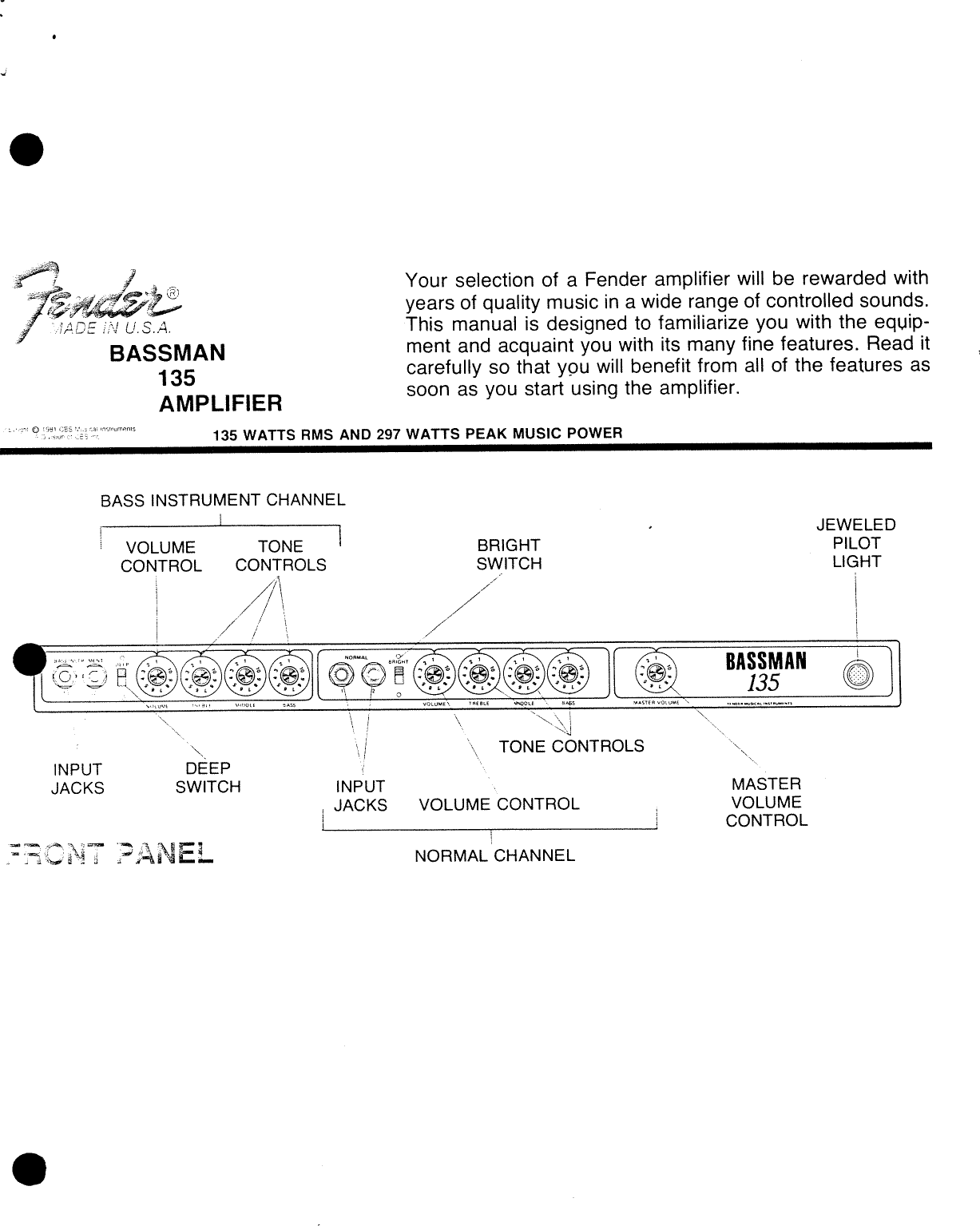 Page 3 of 6 - Fender  Bassman 135 1979-1983