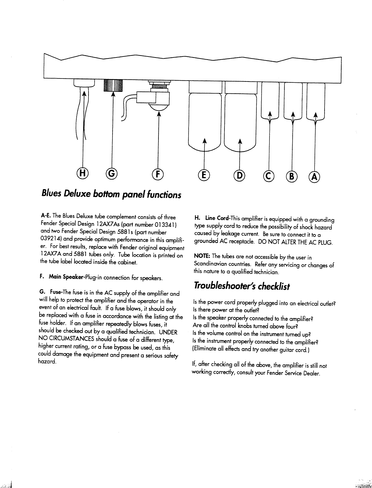 Page 6 of 8 - Fender Blues_Deluxe_manual Blues Deluxe Manual