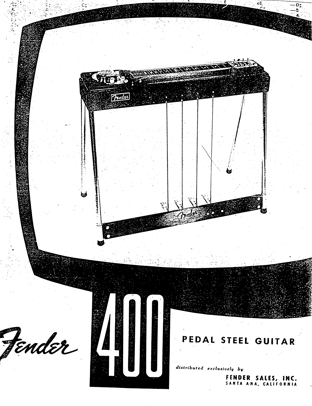 Page 1 of 10 - Fender  Fender_400_Pedal_Steel_Guitar_(1967)_manual 400 Pedal Steel Guitar 1967 Manual