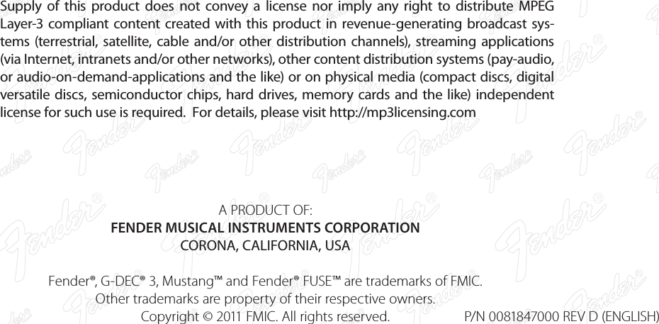 Page 4 of 4 - Fender  EXP-1 Advanced From FUSE